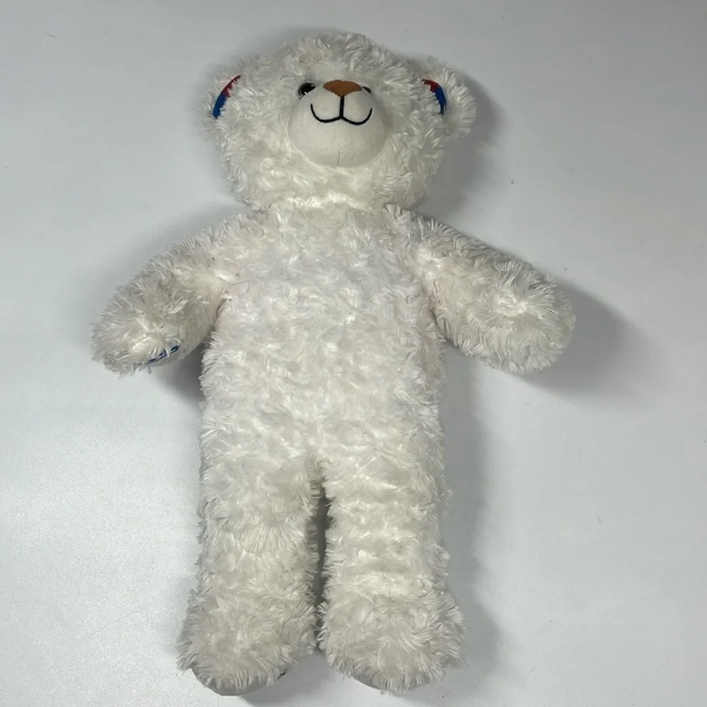 Build a Bear White Carnival Cruise Exclusive Bear Stuffed Animal ~18